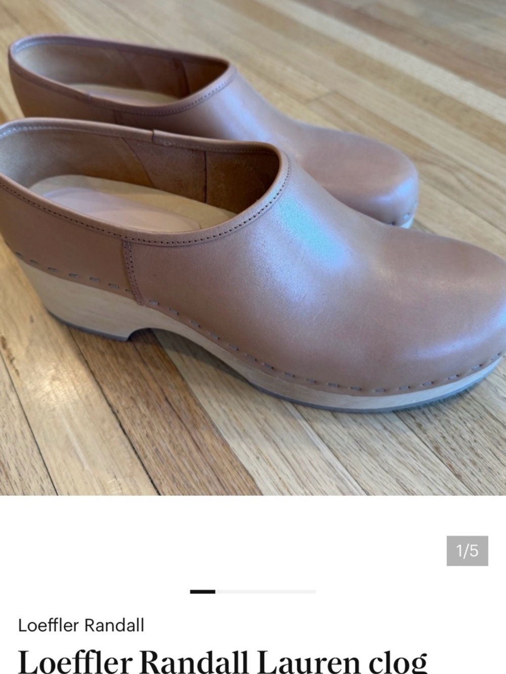 Looking to buy Loeffler Randall Leather Slip-On Clog called Lauren in 39